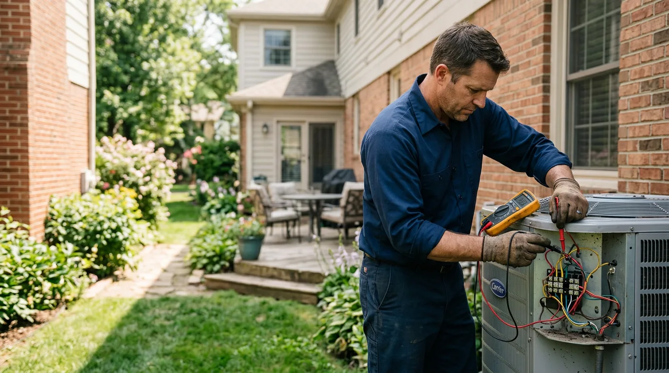 HVAC technician working near Coral Springs, FL